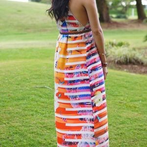 Clover Canyon tropical print maxi dress maternity